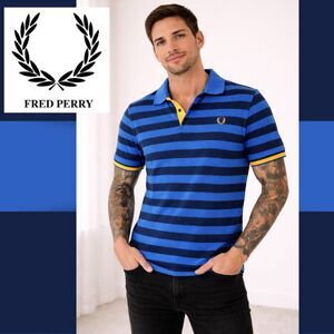 Fred Perry Blue Stripes Polo Shirt